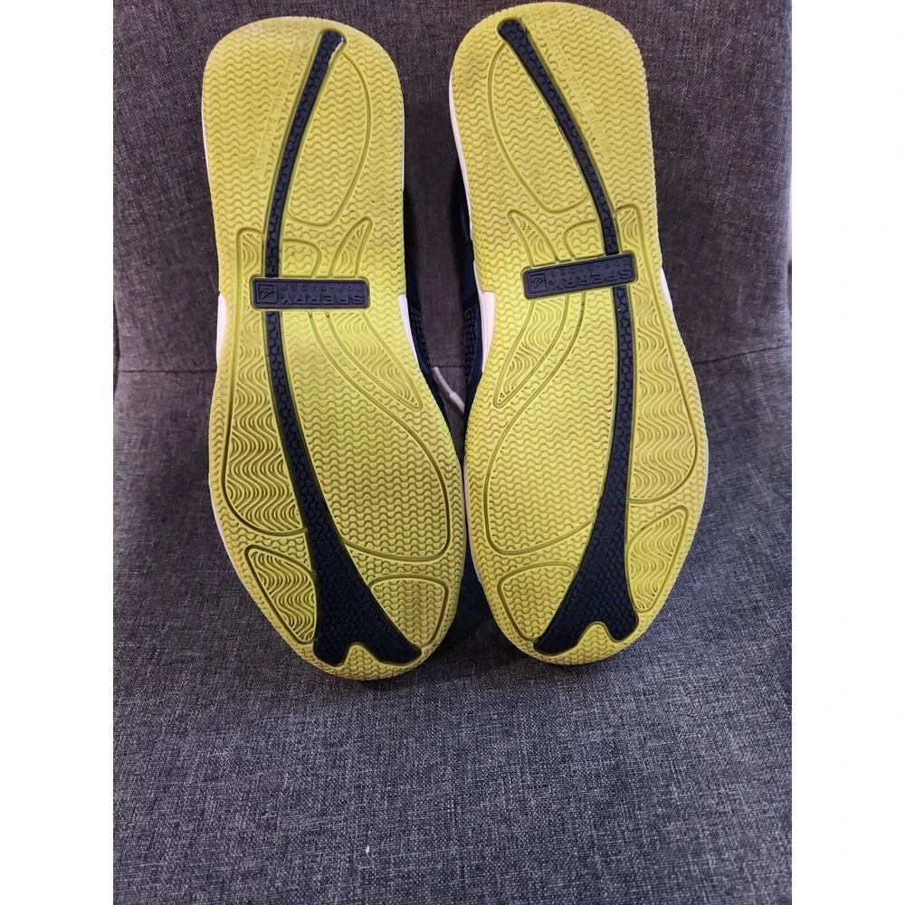 Sperry‎ Top-Sider Mens Water Shoes Navy Blue Lime Green Mesh Sneakers Boating
